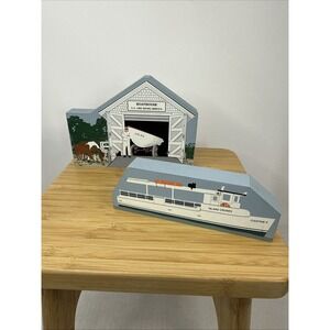 The Cat's Meow 1997 Nautical Shelf Sitters US Life Saving Boathouse MD Osprey Va
